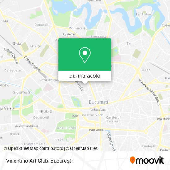 Hartă Valentino Art Club