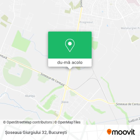 Hartă Șoseaua Giurgiului 32