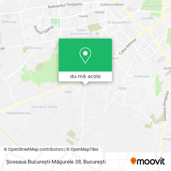 Hartă Șoseaua București-Măgurele 38