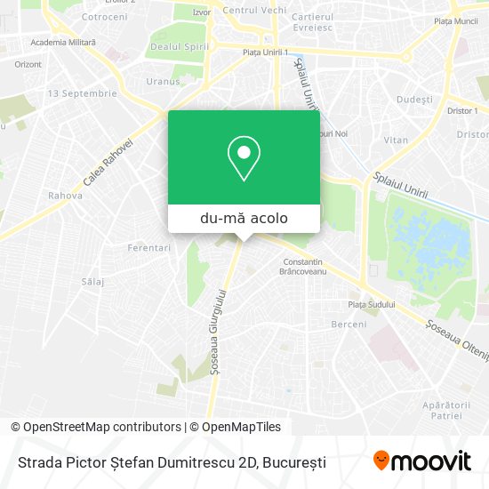 Hartă Strada Pictor Ștefan Dumitrescu 2D