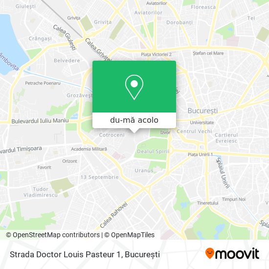 Hartă Strada Doctor Louis Pasteur 1