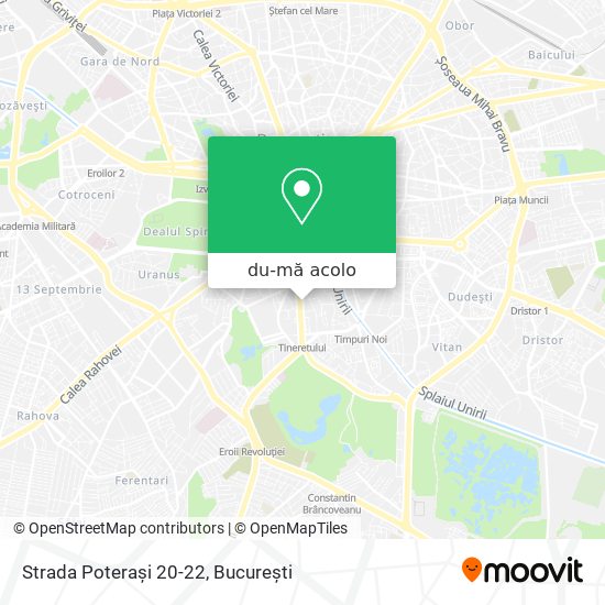 Hartă Strada Poterași 20-22
