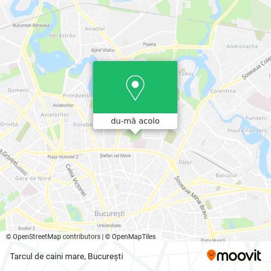 Hartă Tarcul de caini mare