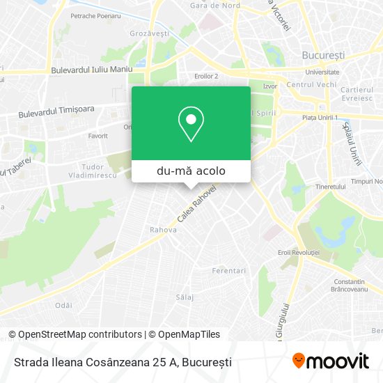 Hartă Strada Ileana Cosânzeana 25 A