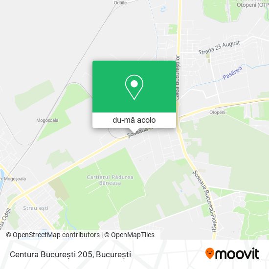 Hartă Centura București 205