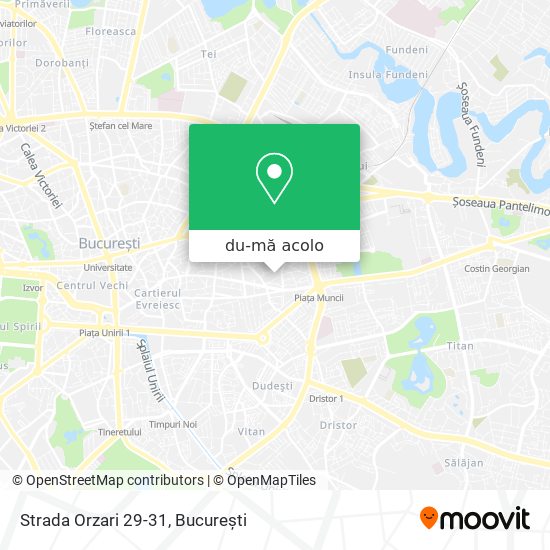 Hartă Strada Orzari 29-31