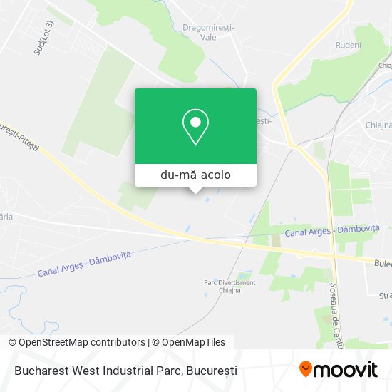 Hartă Bucharest West Industrial Parc