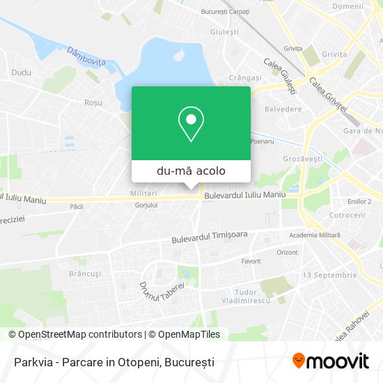 Hartă Parkvia - Parcare in Otopeni
