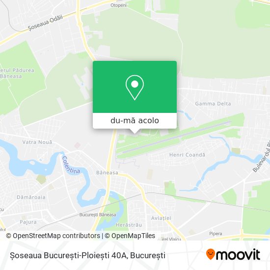 Hartă Șoseaua București-Ploiești 40A