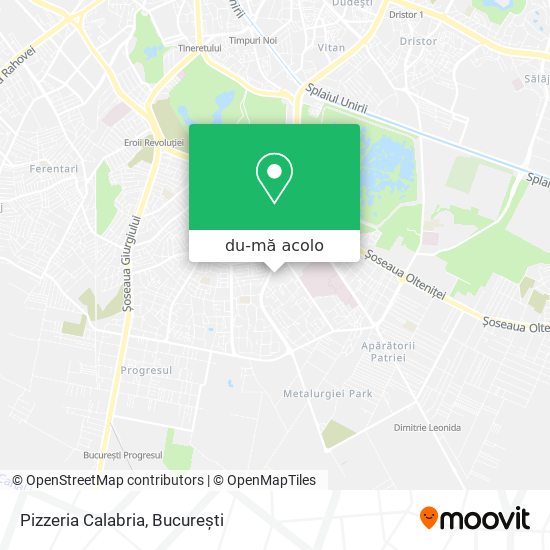 Hartă Pizzeria Calabria