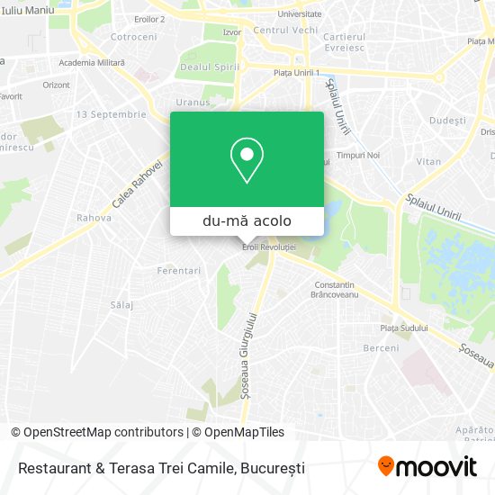 Hartă Restaurant & Terasa Trei Camile