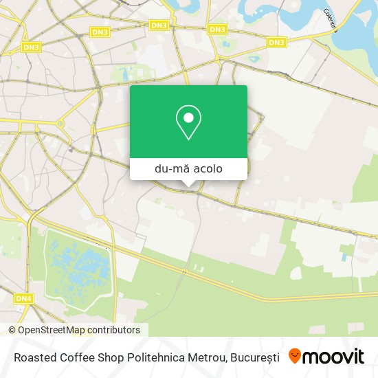Hartă Roasted Coffee Shop Politehnica Metrou