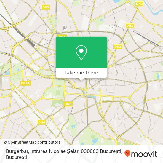 Hartă Burgerbar, Intrarea Nicolae Șelari 030063 București