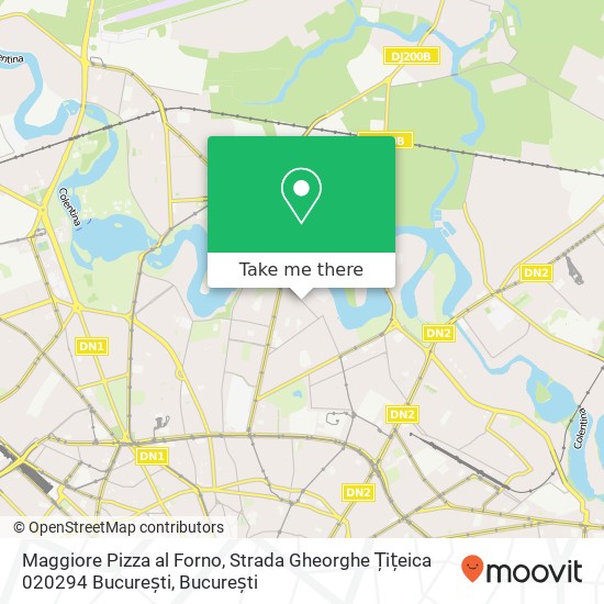 Hartă Maggiore Pizza al Forno, Strada Gheorghe Țițeica 020294 București