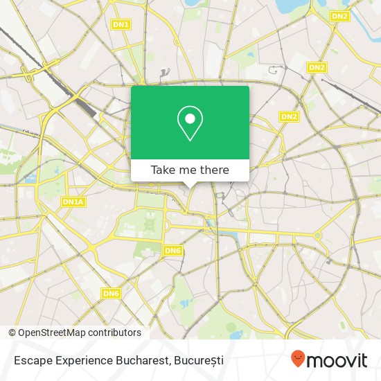 Hartă Escape Experience Bucharest