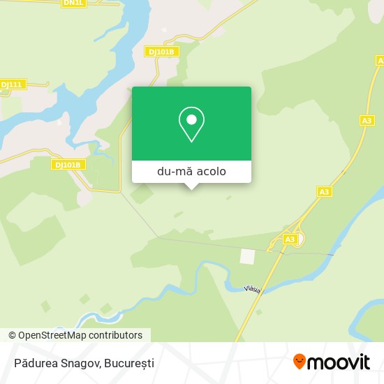 Hartă Pădurea Snagov