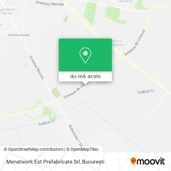 Hartă Menatwork Est Prefabricate Srl