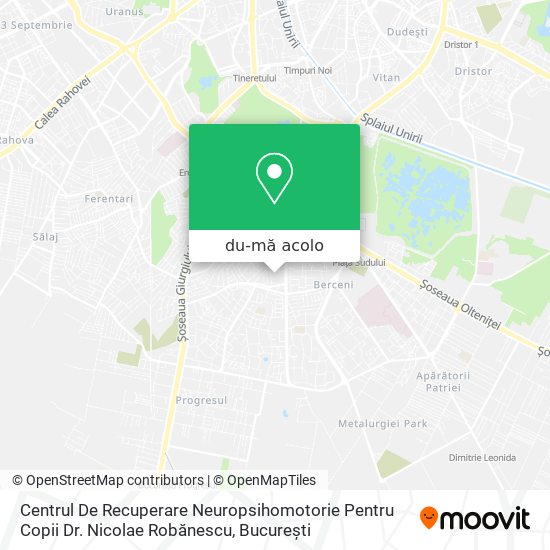 Hartă Centrul De Recuperare Neuropsihomotorie Pentru Copii Dr. Nicolae Robănescu