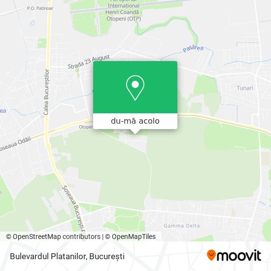 Hartă Bulevardul Platanilor