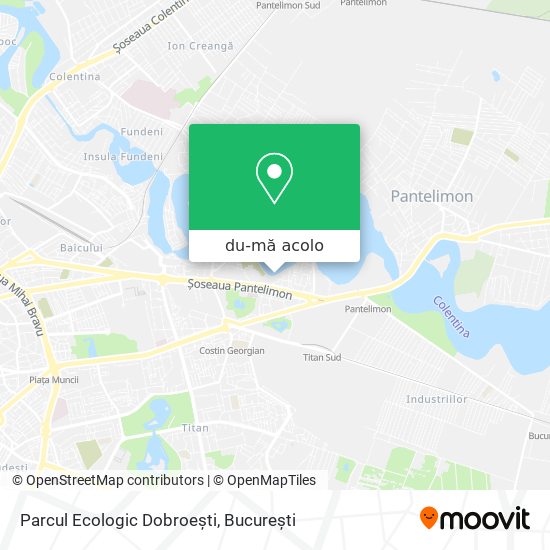 Hartă Parcul Ecologic Dobroeşti