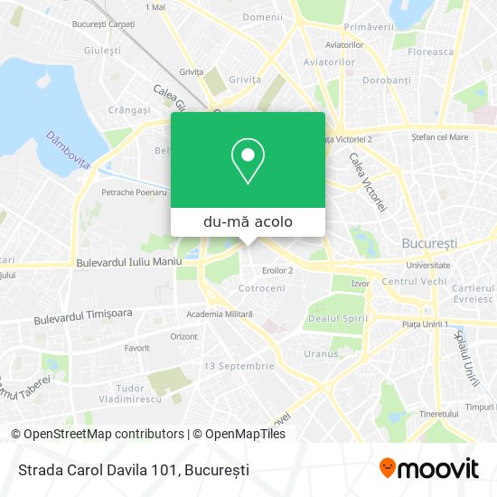 Hartă Strada Carol Davila 101