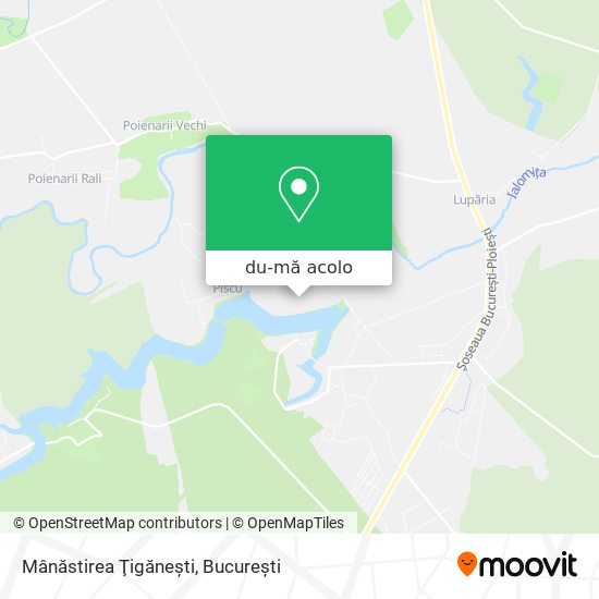 Hartă Mânăstirea Ţigăneşti