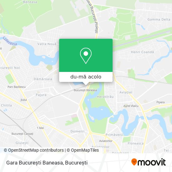 Hartă Gara Bucureşti Baneasa