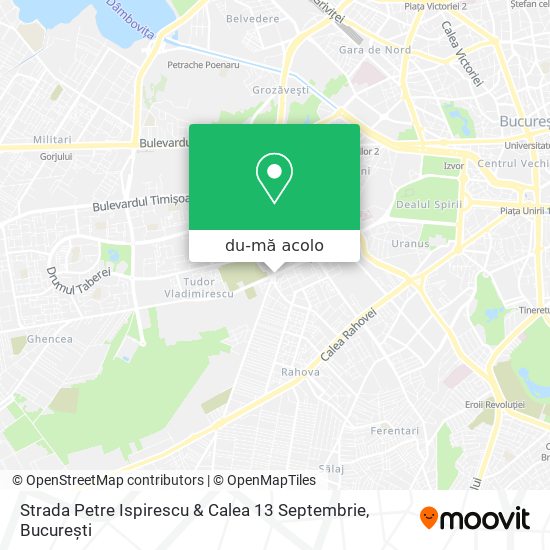 Hartă Strada Petre Ispirescu & Calea 13 Septembrie