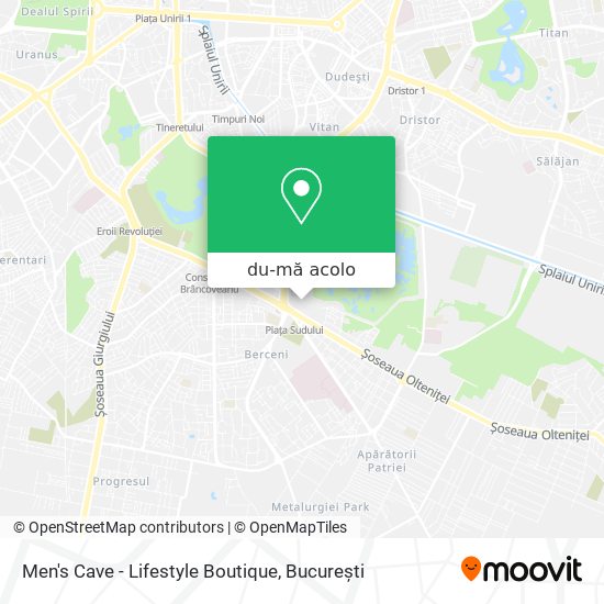 Hartă Men's Cave - Lifestyle Boutique
