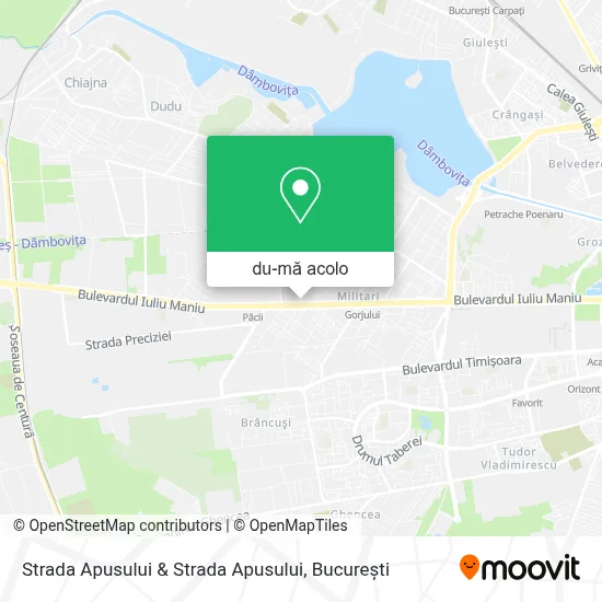 Hartă Strada Apusului & Strada Apusului