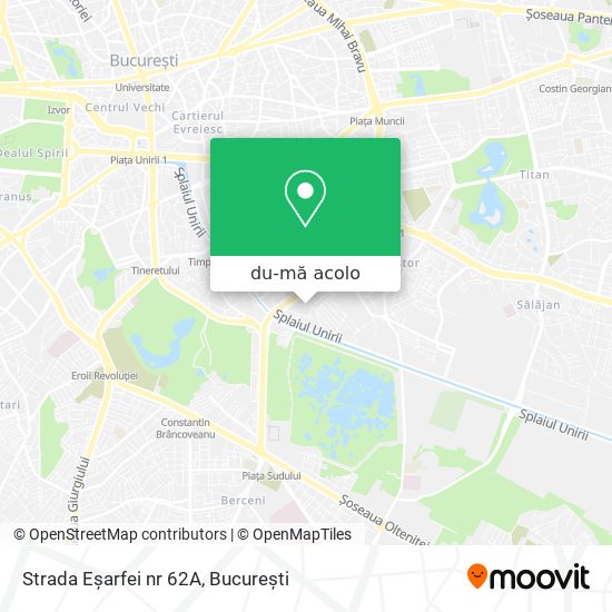 Hartă Strada Eșarfei nr 62A