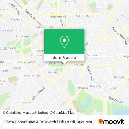 Hartă Piața Constituției & Bulevardul Libertății