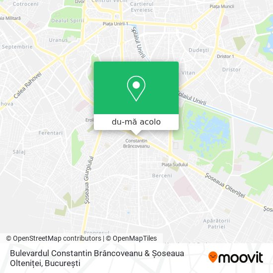 Hartă Bulevardul Constantin Brâncoveanu & Șoseaua Olteniței