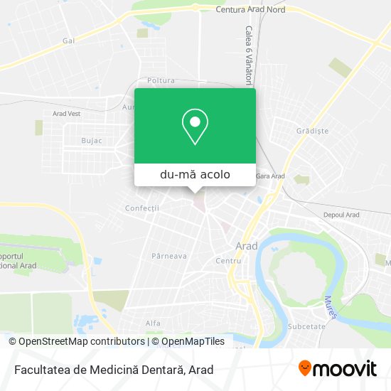 Hartă Facultatea de Medicină Dentară
