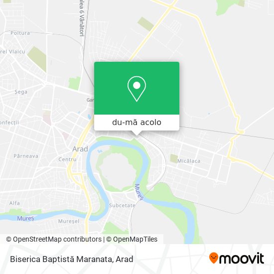 Hartă Biserica Baptistă Maranata