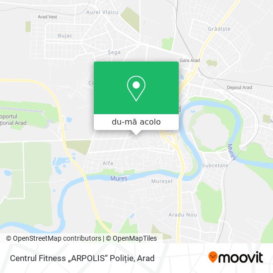 Hartă Centrul Fitness „ARPOLIS“ Poliție