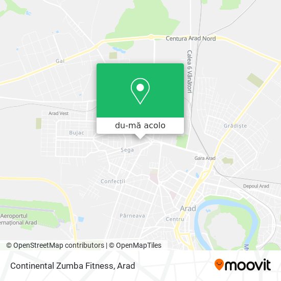 Hartă Continental Zumba Fitness