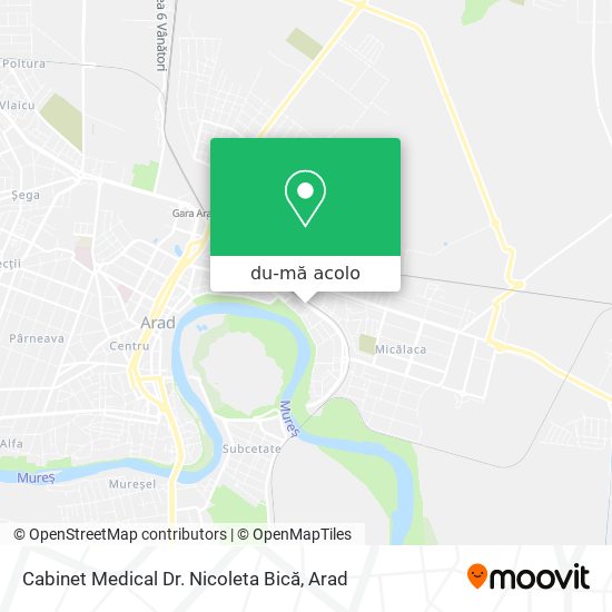 Hartă Cabinet Medical Dr. Nicoleta Bică