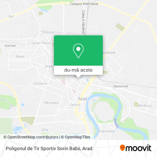 Hartă Poligonul de Tir Sportiv Sorin Babii