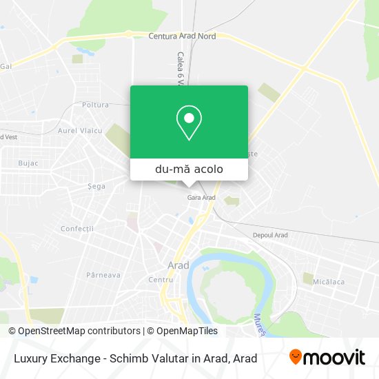 Hartă Luxury Exchange - Schimb Valutar in Arad