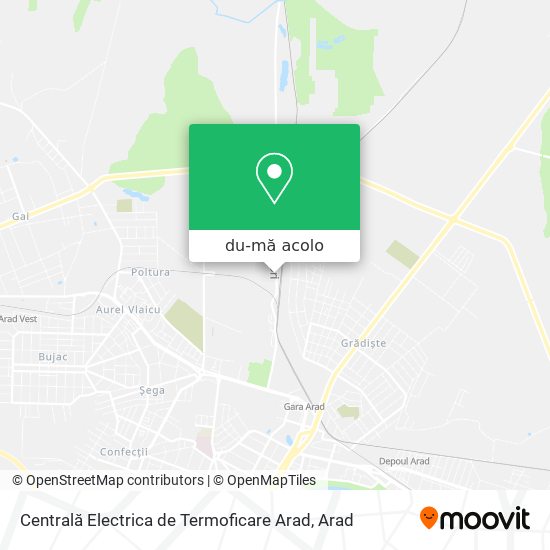 Hartă Centrală Electrica de Termoficare Arad