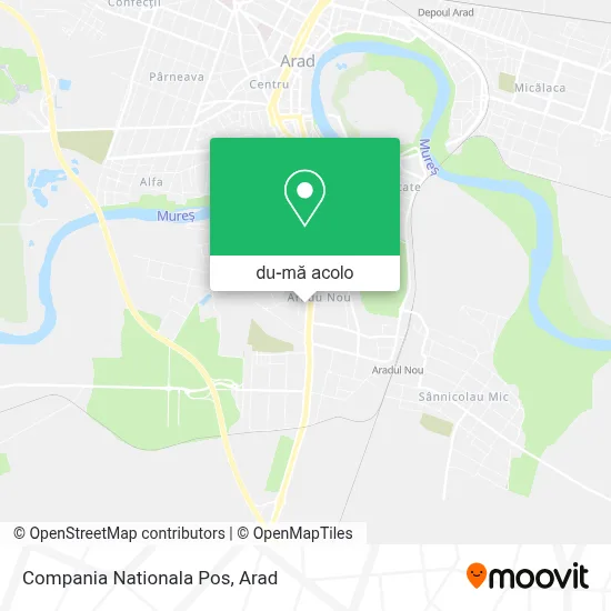 Hartă Compania Nationala Pos