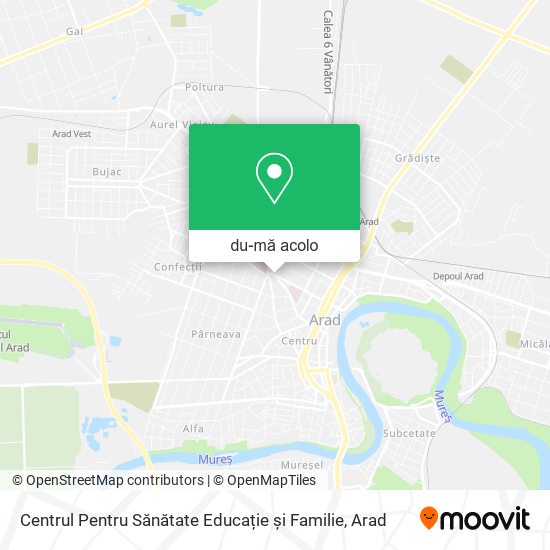 Hartă Centrul Pentru Sănătate Educație și Familie