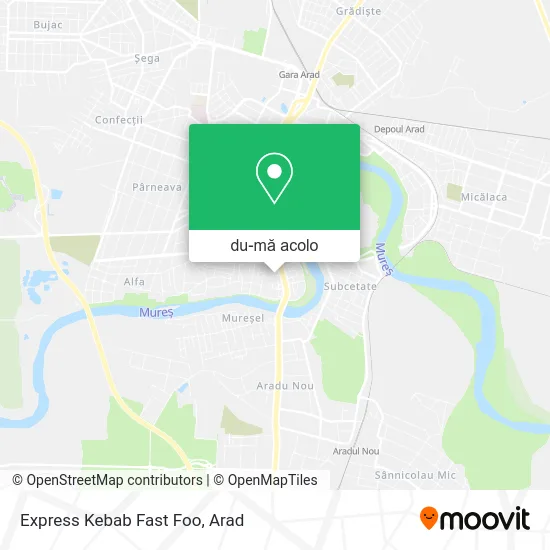 Hartă Express Kebab Fast Foo