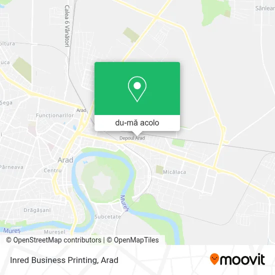Hartă Inred Business Printing