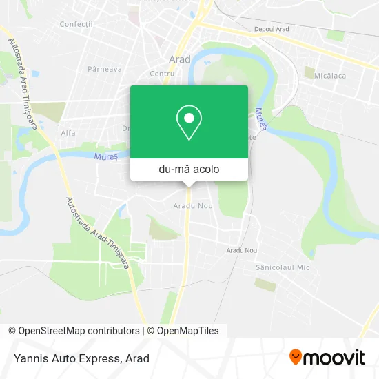 Hartă Yannis Auto Express
