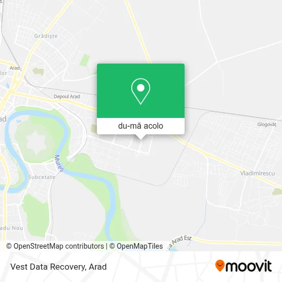 Hartă Vest Data Recovery