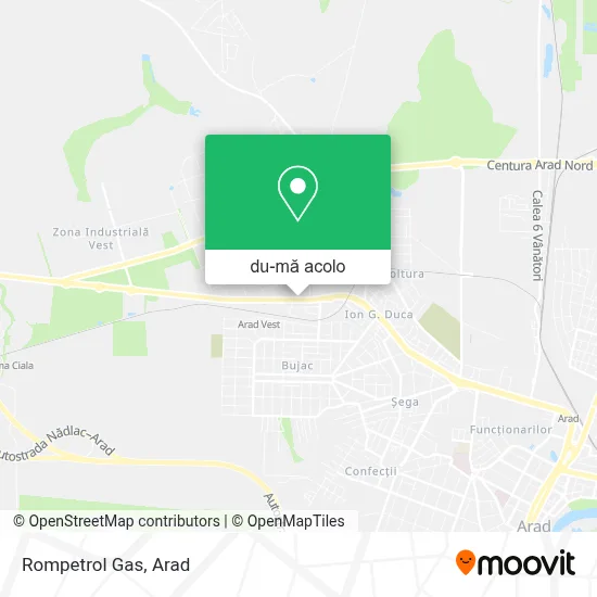 Hartă Rompetrol Gas