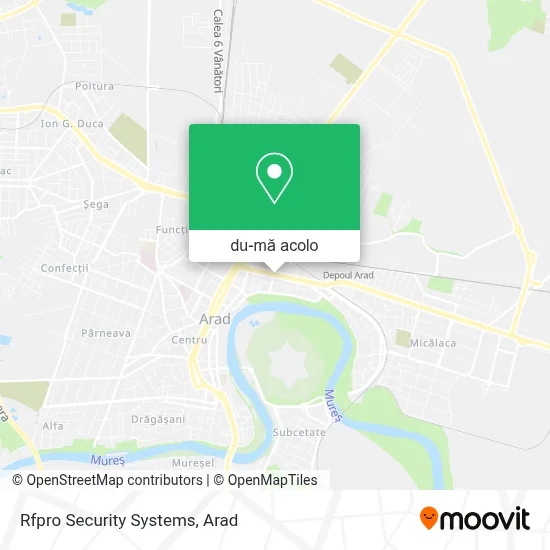 Hartă Rfpro Security Systems