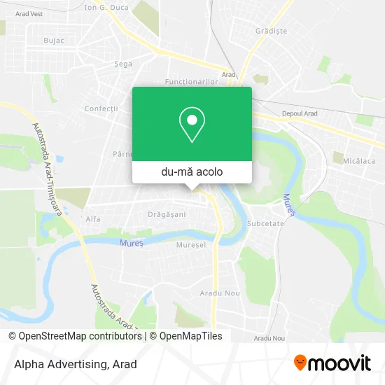 Hartă Alpha Advertising